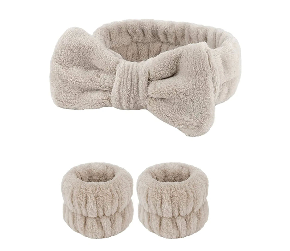 Spa Headband and Wristband Set